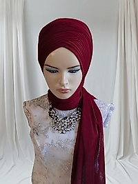 Bordo sevda şal model